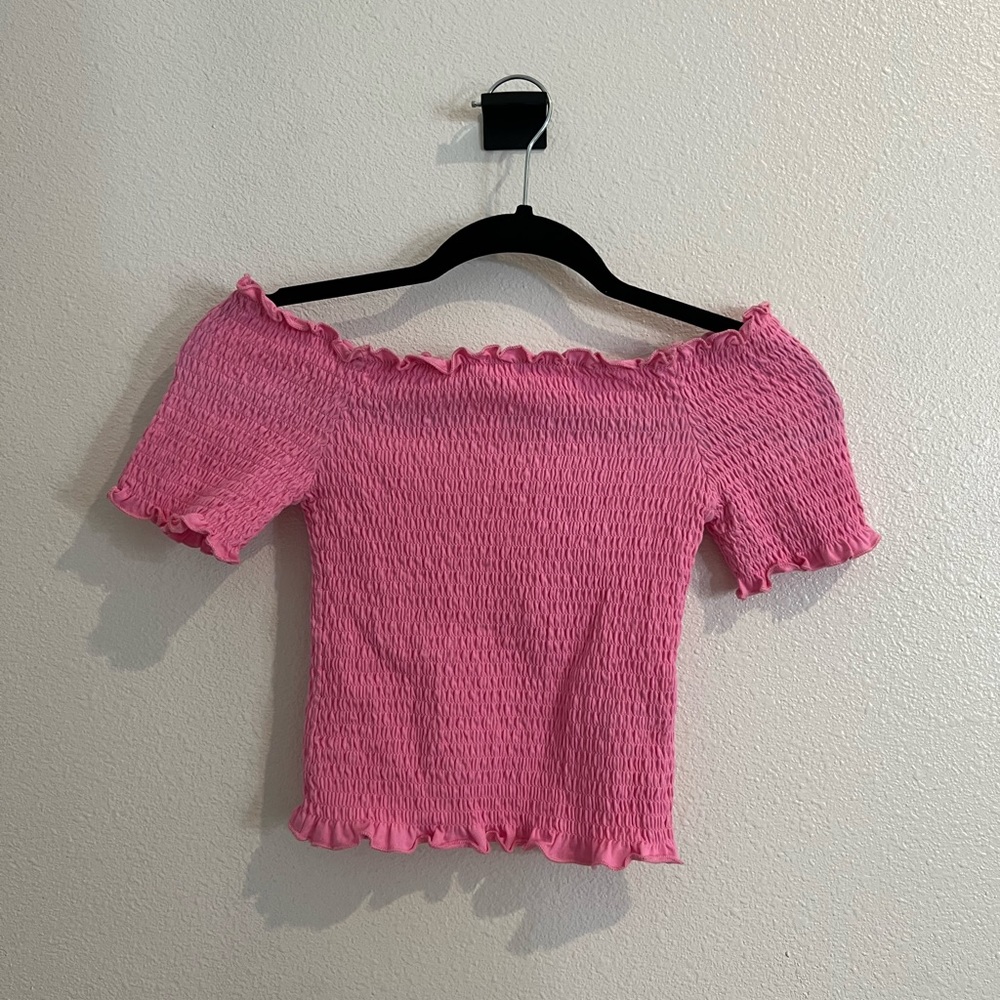 H&M Pink Crop Top Size Small